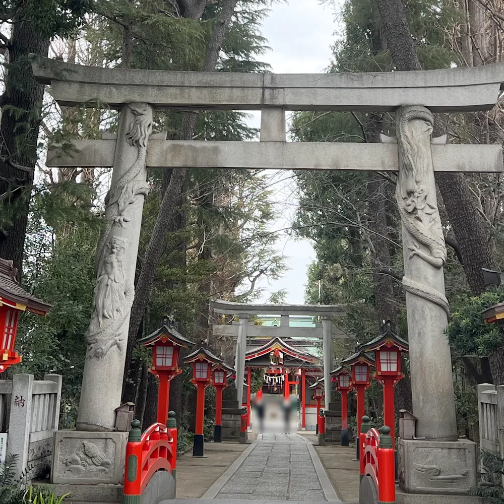 双龍鳥居のアップ画像